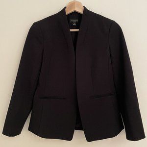 Ann Taylor Black Open Front Suiting Blazer